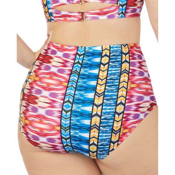 NEW RAISINS women's curve high waist bikini bottom - plus in around the world - Picture 2 of 2